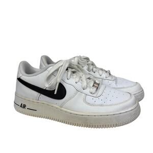Nike Air Force 1 Low AN20 White Black Sneakers Shoes Kid's 6Y